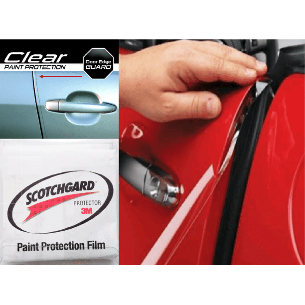 UK 6" x 60" Clear Car Protective Film Vinyl Bra Door Edge Paint